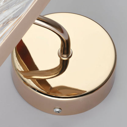 Elegant Gold LED Wall Light with Acrylic Shade