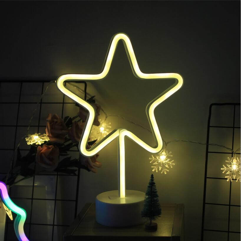 Colorful LED Desk Lamp Rainbow Effect