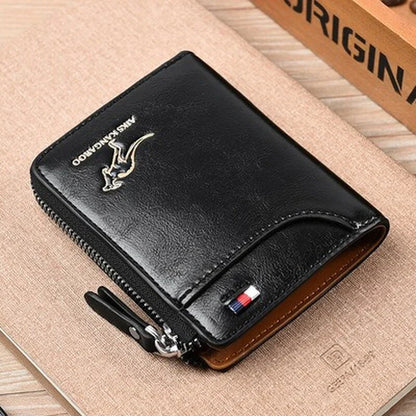Secure Men's PU Leather RFID Wallet