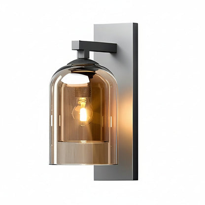 Contemporary Glass Metal LED Wall Light