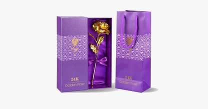 Luxurious Gold Rose in Gift Box - Cofik
