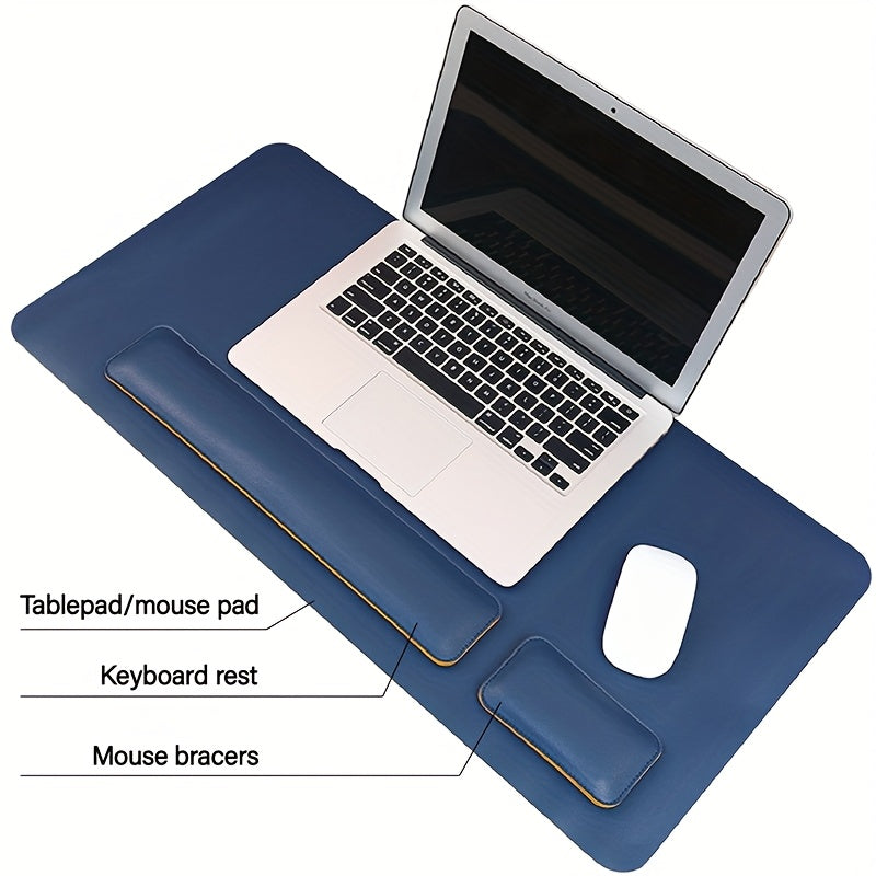 Ergonomic Office Desk Pad Set with Wrist Rests