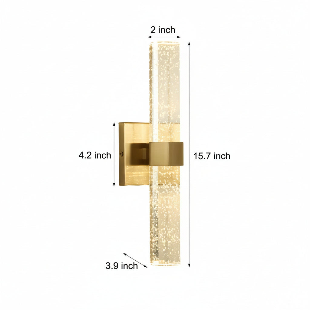 Elegant Gold LED Wall Light Modern Cylinder Sconce