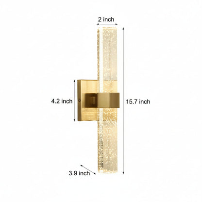 Elegant Gold LED Wall Light Modern Cylinder Sconce