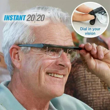 Flexible Reading Glasses for Near and Far Vision