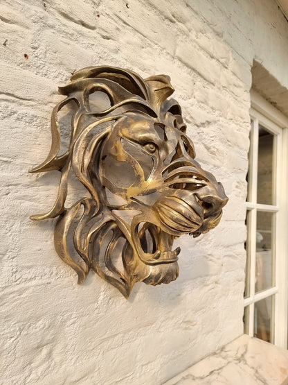 Big Lion Head Wall Art Decoration Sculpture
