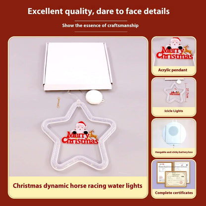 Festive Christmas Star LED Window Light Decoration