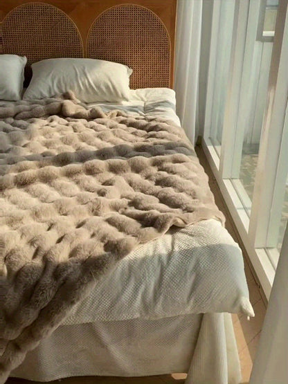 Soft Rabbit Plush Throw Blanket