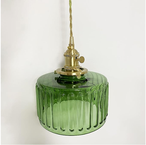 Vintage Style Single Glass Pendant Lamp