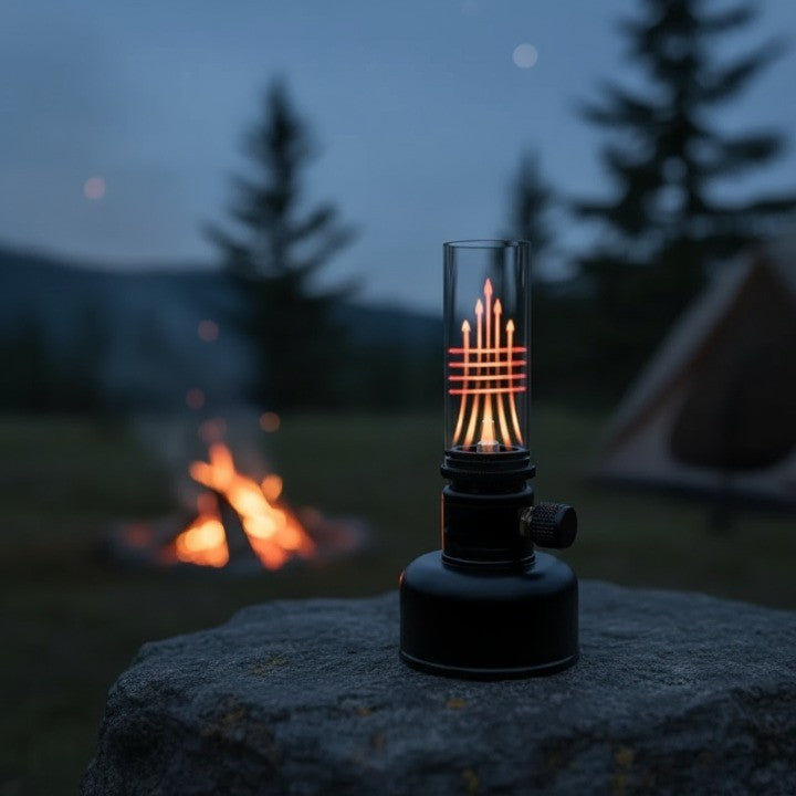 Compact Portable Flame Table Light