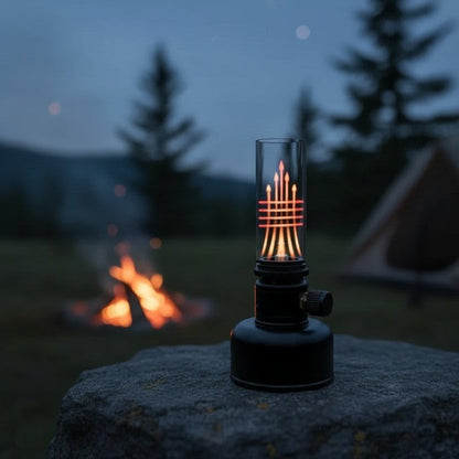 Compact Portable Flame Table Light