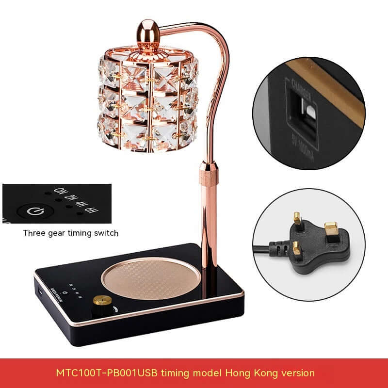 Scented Wax Melt Warmer Lamp Adjustable Brightness