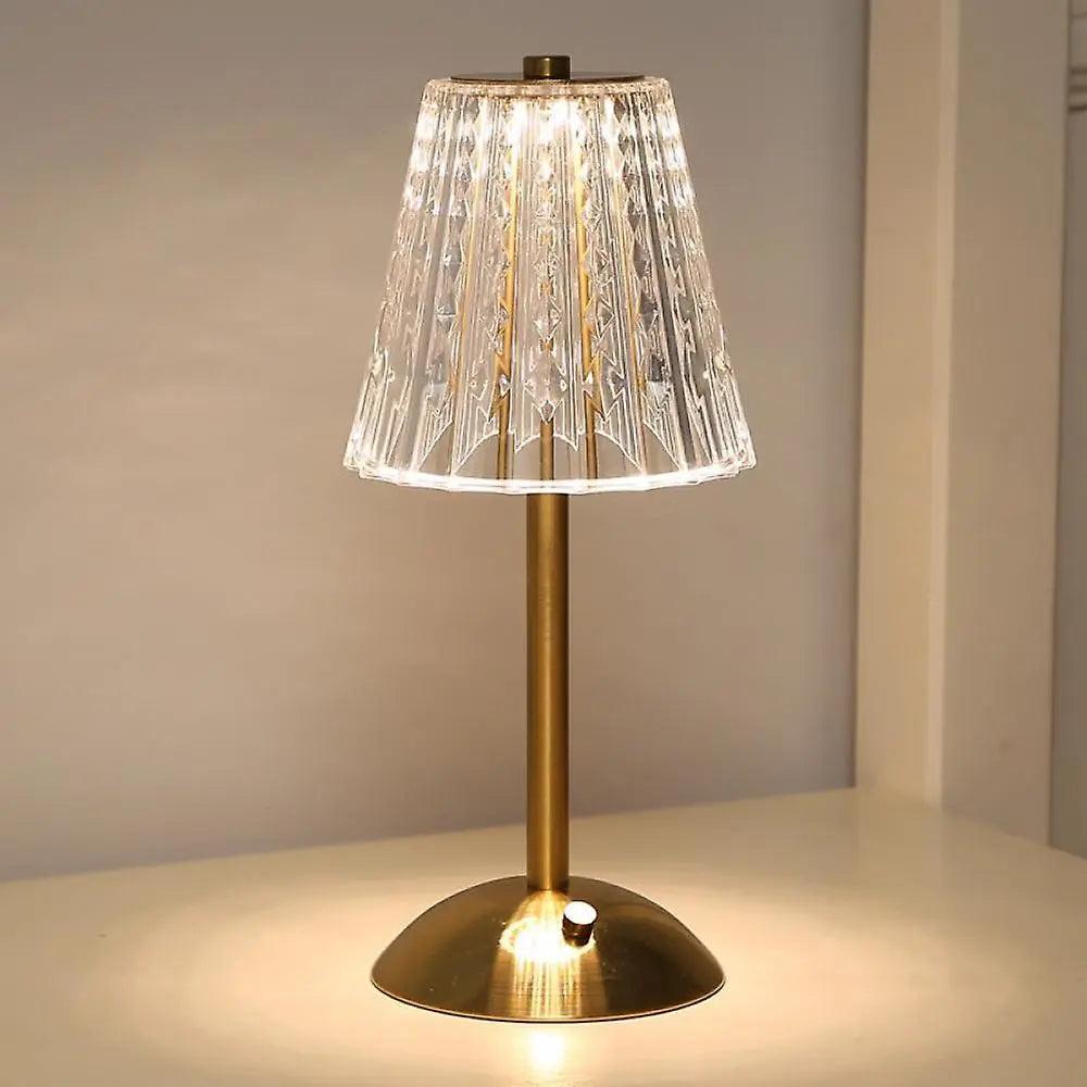 Classic Glass Table Lamp with Chic Glow