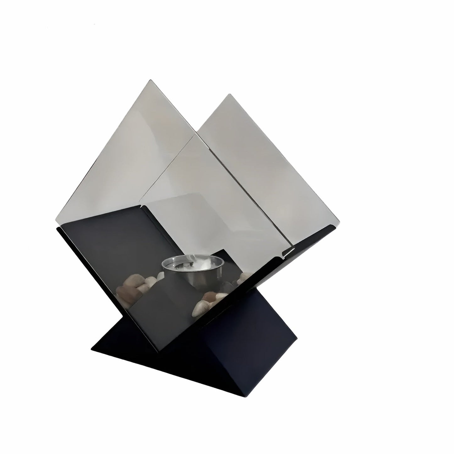 Modern Ethanol Table Fire Pit with Stone Design - Cofik