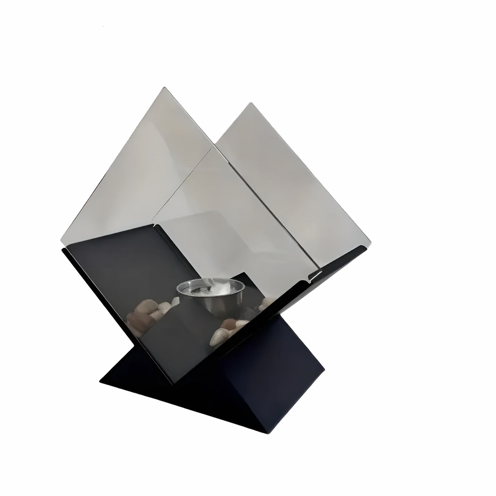 Modern Ethanol Table Fire Pit with Stone Design - Cofik