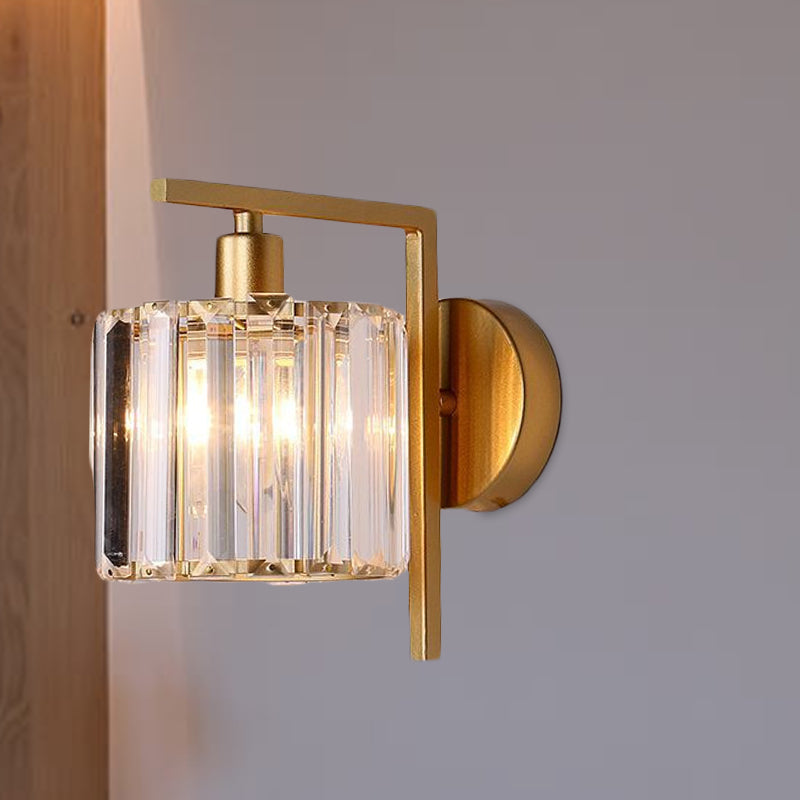 Elegant Gold Crystal Wall Lamp for Bedroom - Cofik