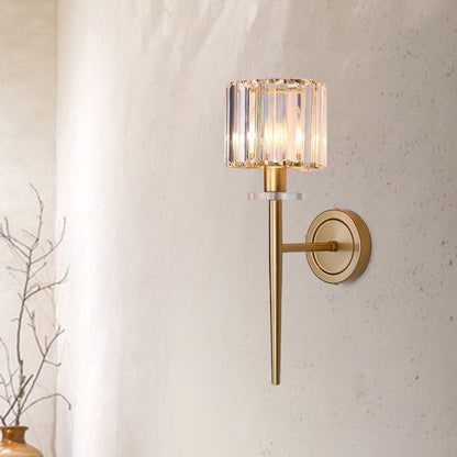 Elegant Gold Glass Wall Sconce - Cofik