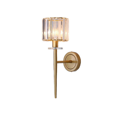 Elegant Gold Glass Wall Sconce
