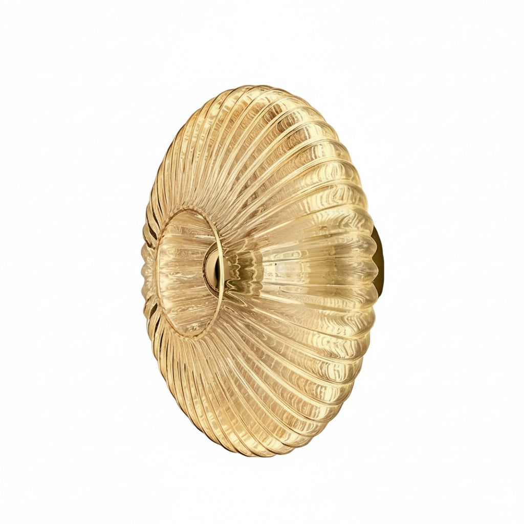 Contemporary Round Glass LED Wall Light