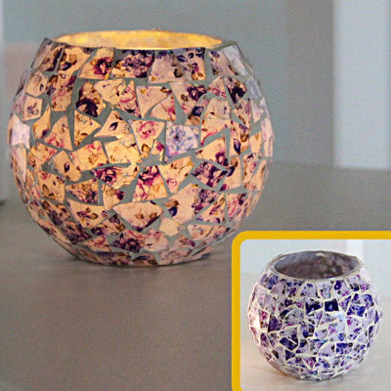 Vintage Glass Candle Tealight Holder