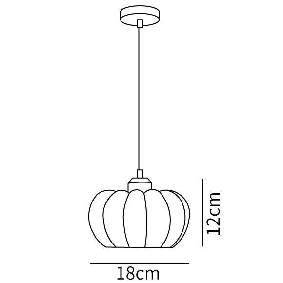 Natural Resin Gourd Hanging Lamp