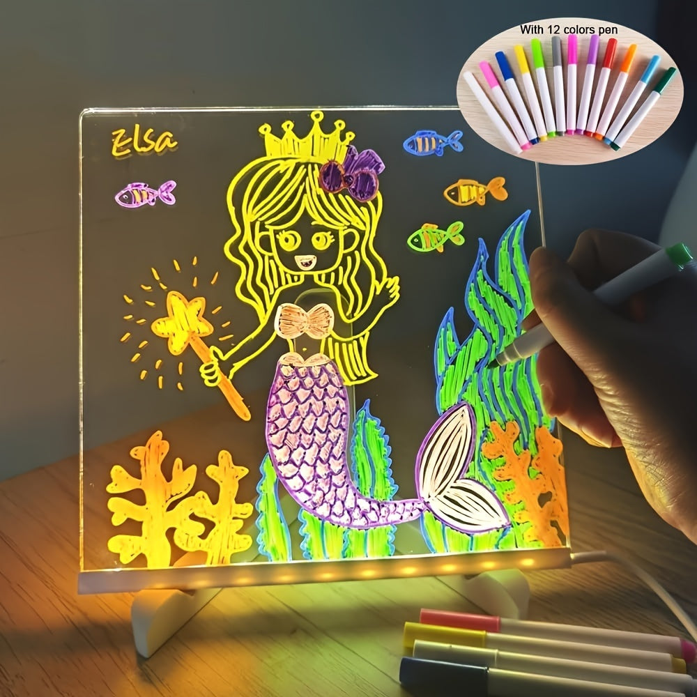 Bright LED Message Board with Colorful Pens