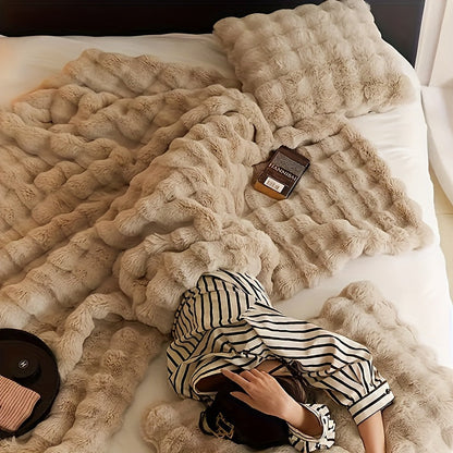 Soft Rabbit Plush Throw Blanket