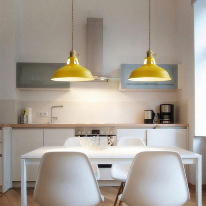 Industrial Metal Pendant Hanging Lamp with Adjustable Chain