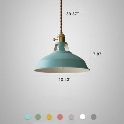 Industrial Metal Pendant Hanging Lamp with Adjustable Chain