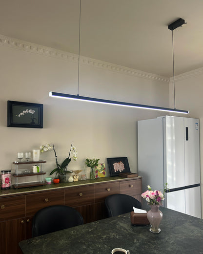 Sleek Metal Kitchen Island LED Pendant Light