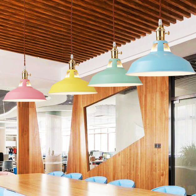 Industrial Metal Pendant Hanging Lamp with Adjustable Chain