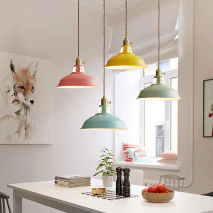 Industrial Metal Pendant Hanging Lamp with Adjustable Chain