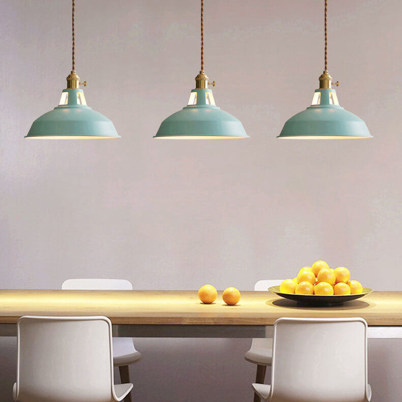 Industrial Metal Pendant Hanging Lamp with Adjustable Chain