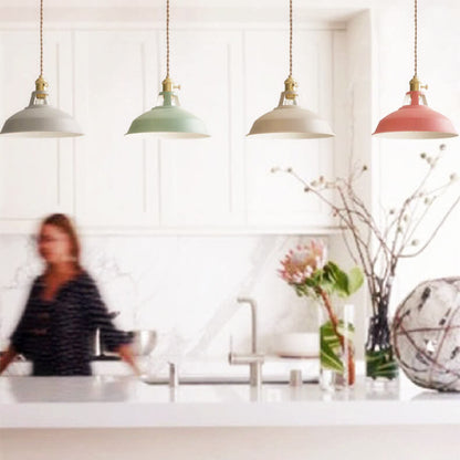 Industrial Metal Pendant Hanging Lamp with Adjustable Chain