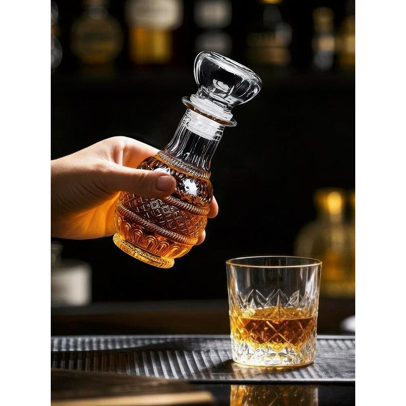 Small Antique Glass Wine Decanter