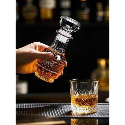 Small Antique Glass Wine Decanter