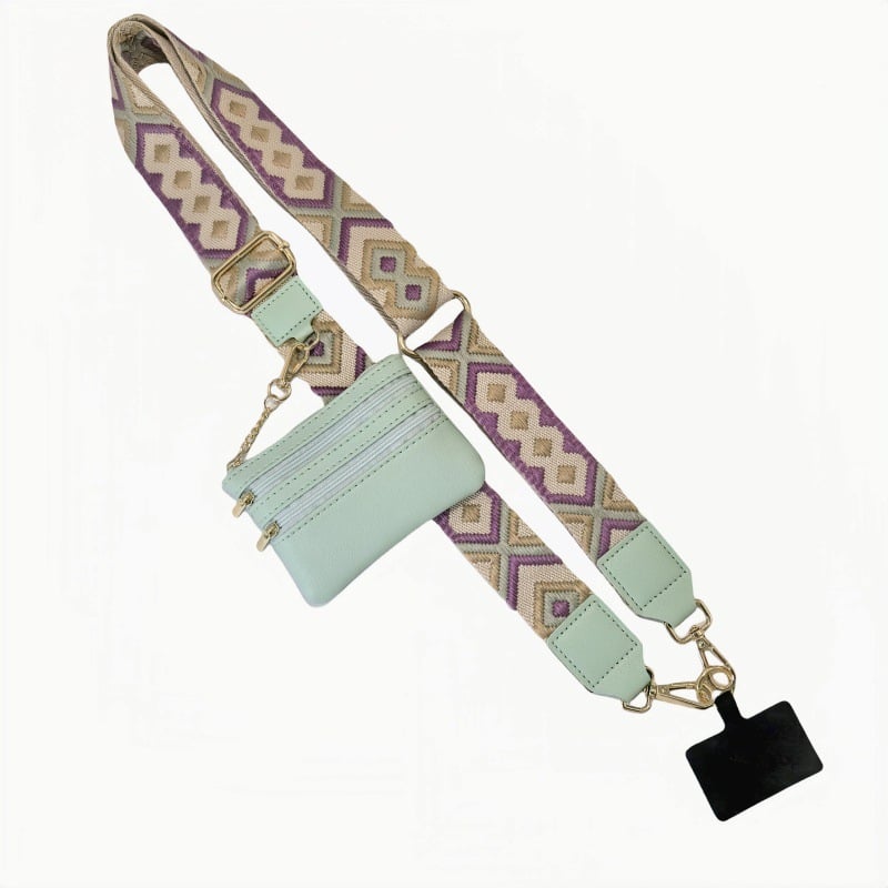 Detachable Phone Crossbody Strap with Card Holder