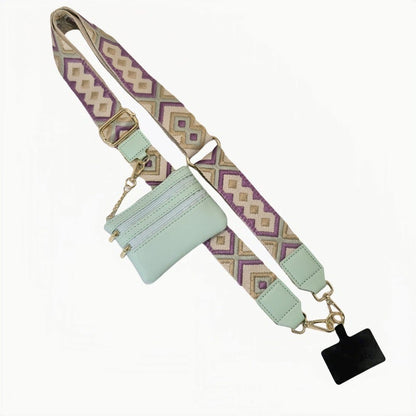 Detachable Phone Crossbody Strap with Card Holder