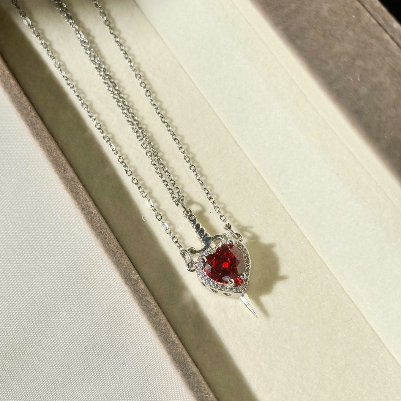 Lovely His Hers Matching Necklace Set