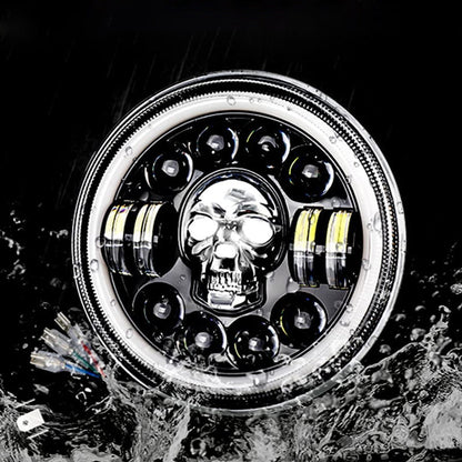 Tough 7 Inch LED Skull Headlamp