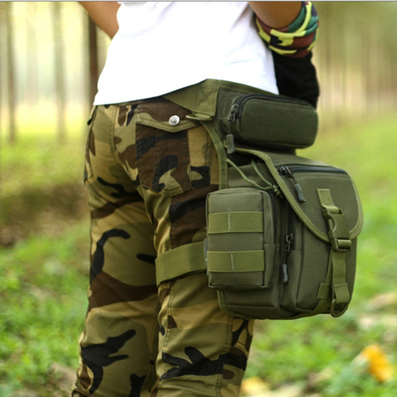 Waterproof Tactical Waist Pack Travel Belt Bag for Men