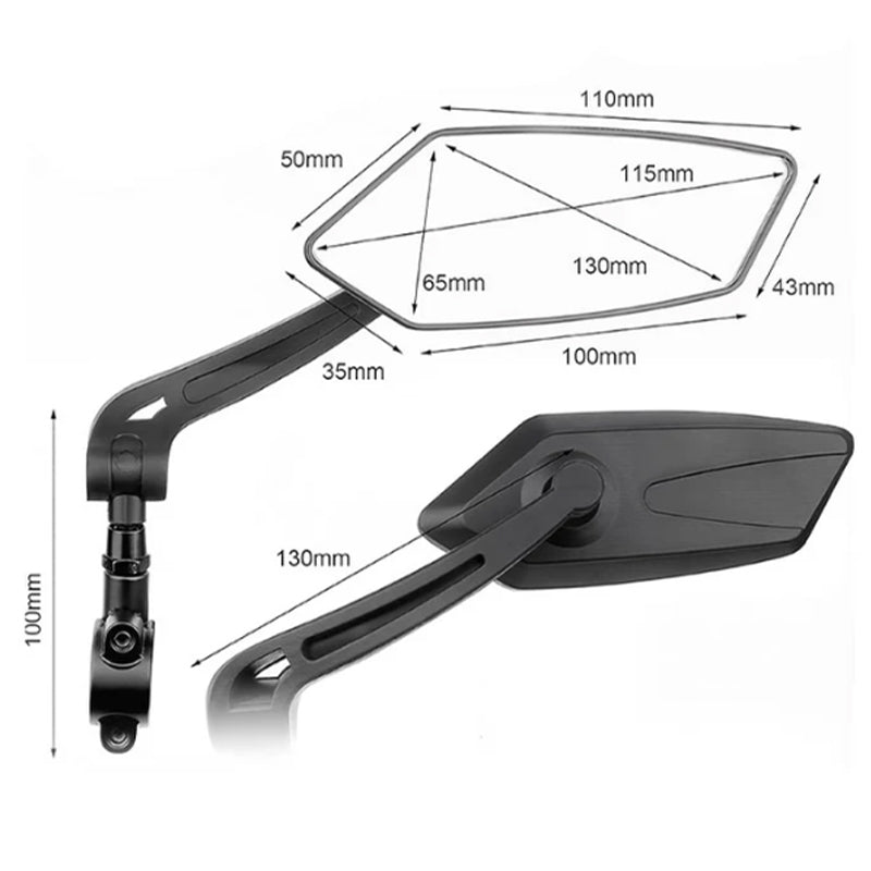 Adjustable 360° Bike Rear View Mirror