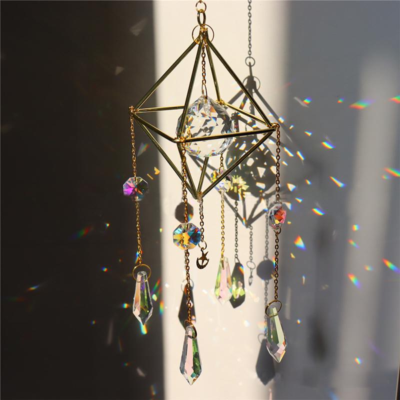 Colorful Glass Crystal Sun Catcher Prism Ball