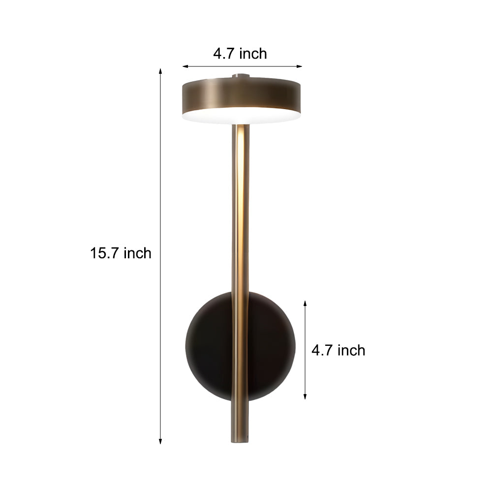 Modern Slim LED Round Wall Light Fixture