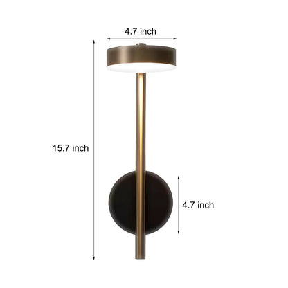 Modern Slim LED Round Wall Light Fixture