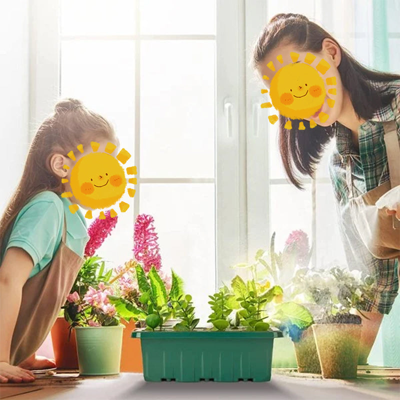Indoor Herb Planters with LED Grow Lights, 5 Pack