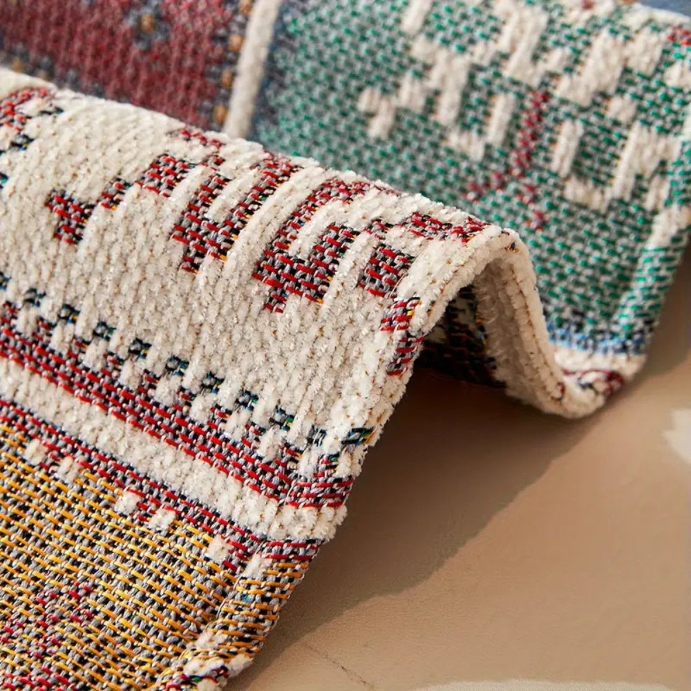 Cozy Bohemian Knit Couch Slipcover - Cofik