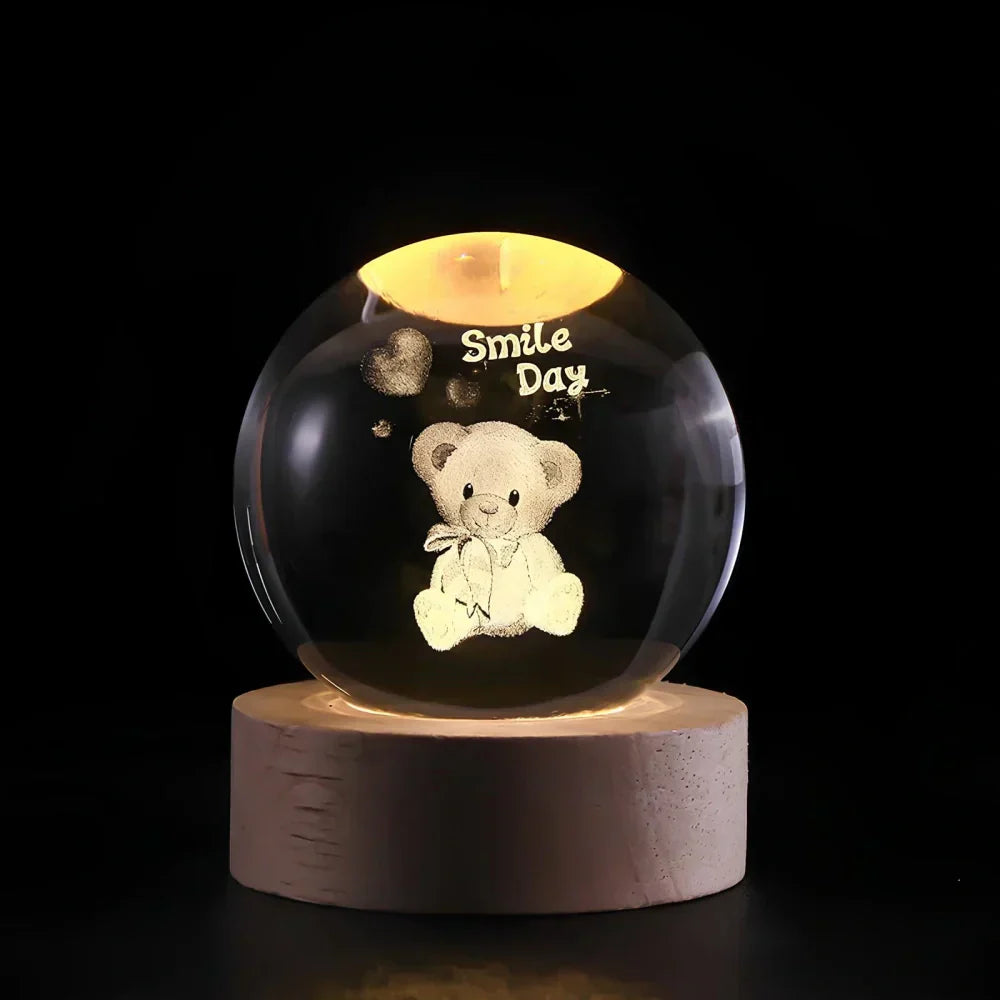 Colorful Globe LED Bedside Lamp