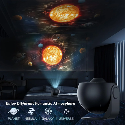 Cosmic Star Projector with 360° Rotation