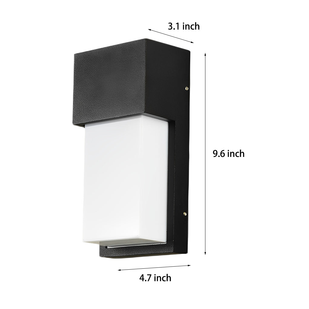Outdoor 10W Black Weatherproof LED Wall Lamp